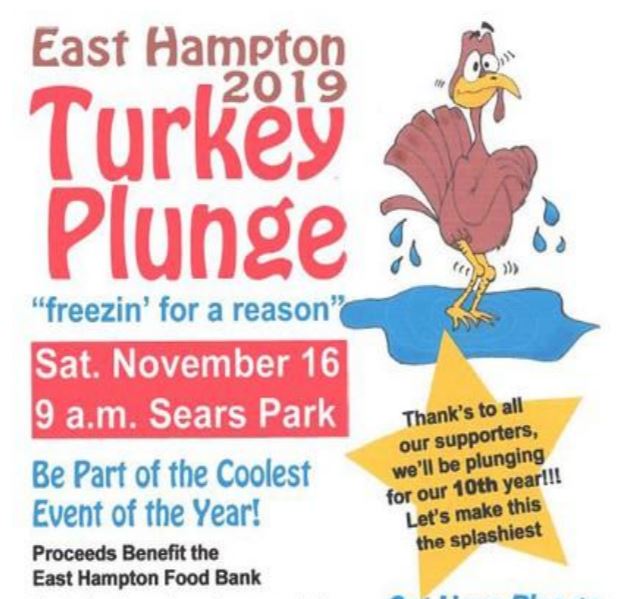 turkey plunge east hampton saturday november 16 at 9am in Sears Park