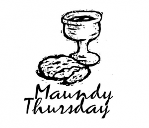 Maundy Thursday photo of wine and bread